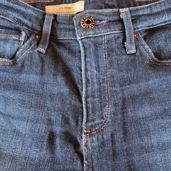 AG Adriano Goldschmied The Prima Mid Rise Cigarette Jeans Women's Dark Wash 24R - Picture 8 of 13